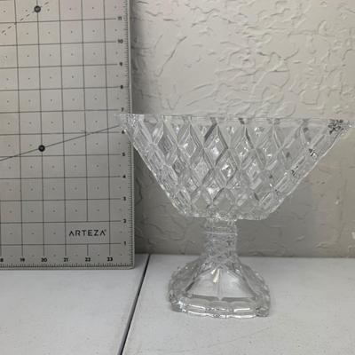 #42 Fifth Avenue Muirfield Crystal Pedestal Compote Bowl