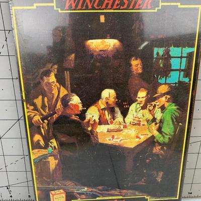 #46 Winchester Western Metal Sign