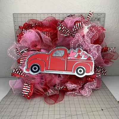 #83 Darling Love Truck Wreath