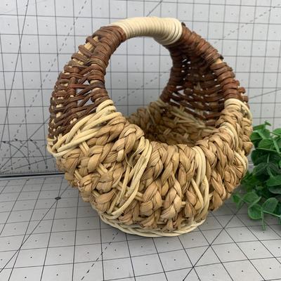 #170 Boho Basket & Plant Decor
