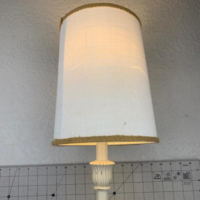#179 Tall Table Lamp With Leaf Detail