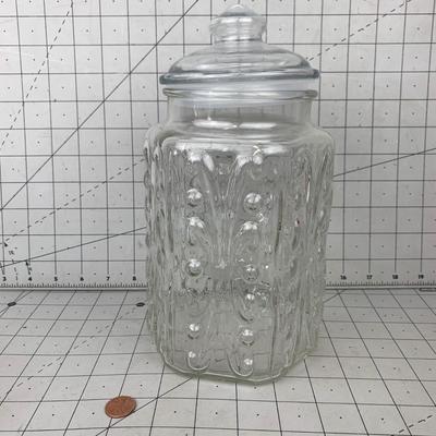 #214 Gorgeous Glass Jar With Lid