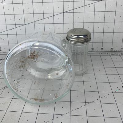 #219 Glass Kitchen Jar & Shaker