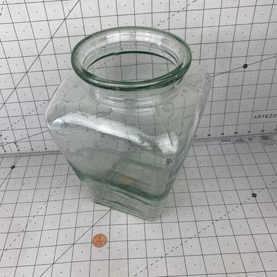 #219 Large Glass Jar- No Lid
