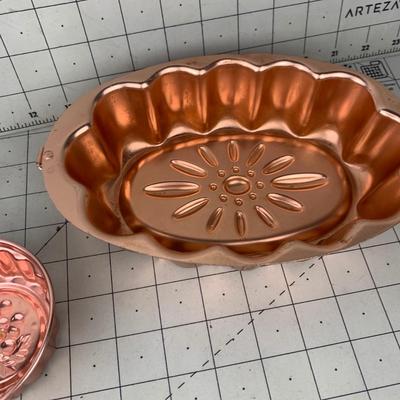 #224 Rose Gold Baking Molds/Pieces