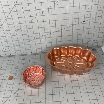 #224 Rose Gold Baking Molds/Pieces