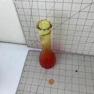 #283 Red/Yellow Glass Vase