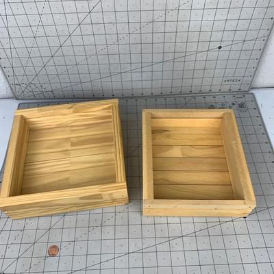 #285 Wood Box Trays