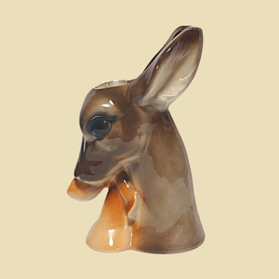 Vintage Royal Copley Doe & Fawn Head Planter