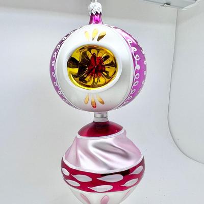 1220 Christopher Radko Ball Drop Handblown Glass Ornament