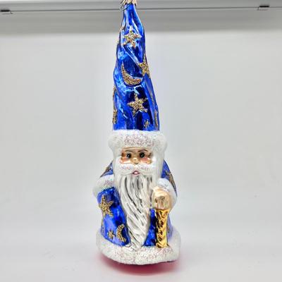 1222 New with Tag Christopher Radko Handblown Glass Wizard Ornament