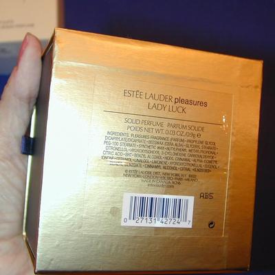 Estee Lauder Pleasures Lady Luck Solid Perfume Compact Lot 72
