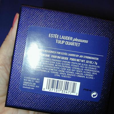 Estee Lauder BY Jay Strongwater Pleasures Tulip Quartet Solid Perfume Compact Lot 77