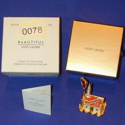 Estee Lauder Beautiful Going To The Chapel Solid Perfume Compact Lot 78