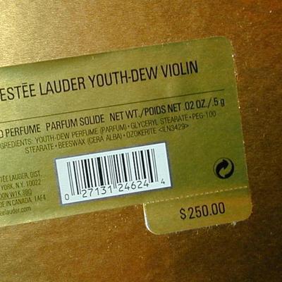 Estee Lauder Youth Dew Violin Solid Perfume Compact Lot 83