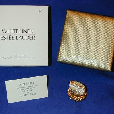 Estee Lauder White Linen Little Chick Solid Perfume Compact Lot 88