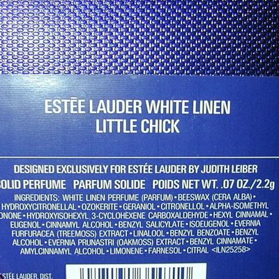 Estee Lauder White Linen Little Chick Solid Perfume Compact Lot 88