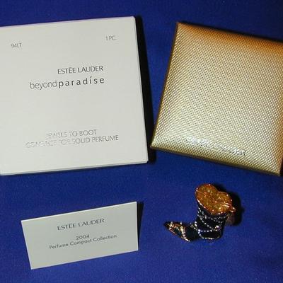 Estee Lauder Paradise Jewels To Boot Solid Perfume Compact Lot 90