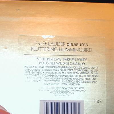 Estee Lauder Pleasures Fluttering Hummingbird Solid Perfume Compact Lot 94