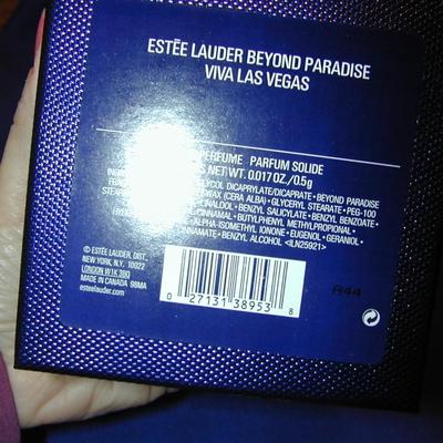 Estee Lauder Beyond Paradise Via Las Vegas Solid perfume Compact Lot 96