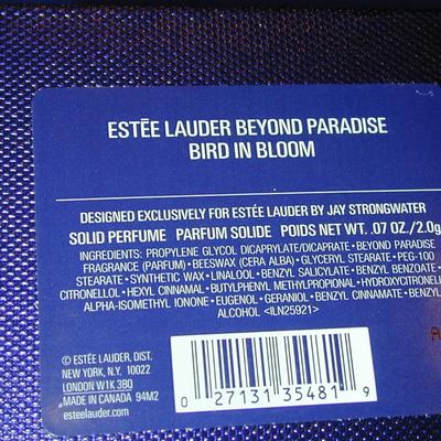 Estee Lauder By Jay Strongwater Beyond Paradise Bird In Bloom Solid Perfume Compact Lot 107