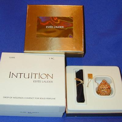 Estee Lauder Drop Of Intuition Solid Perfume Compact Lot 110