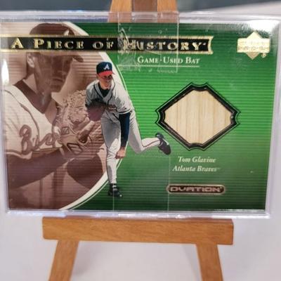 Upper Deck A Piece of History Game Used Bat Tom Glavine