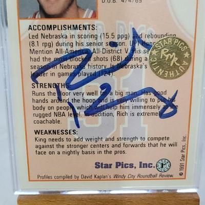 Star Pics Rich King Autograph