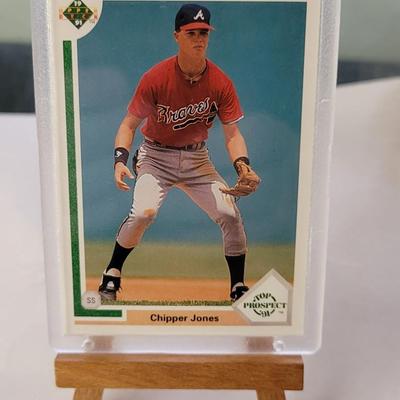 91 Upper Deck Chipper jones Rookie