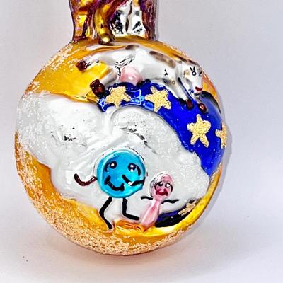 1240 Christopher Radko Hey Diddle Diddle Glass Ornament