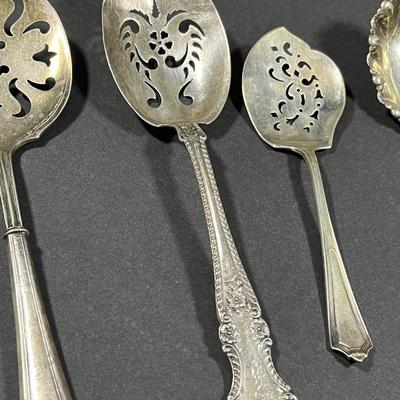LOT 17: Collection of Vintage Sterling Silver Serving Utensils - 219.2 gtw