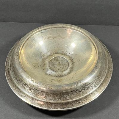 LOT 18: Large Vintage Sterling Silver Serving Bowl - 287.6 gtw