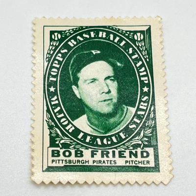 LOT 23: 1961 Topps Baseball Stamps - Bob Friend Pittsburgh Pirates, Tony Gonzales Philadelphia Phillies