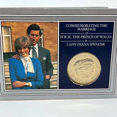 LOT 24: Collectible Coin Commemorating Marriage of Prince Charles and Princess Diana
