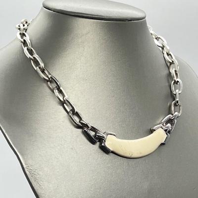 LOT 39: Two Vintage Silvertone Necklaces - Monet & More