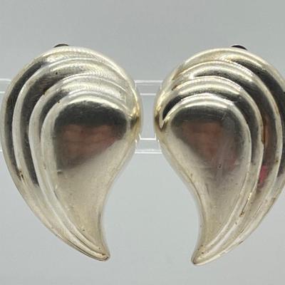 LOT 44: Four Pairs Vintage Sterling Silver Earrings