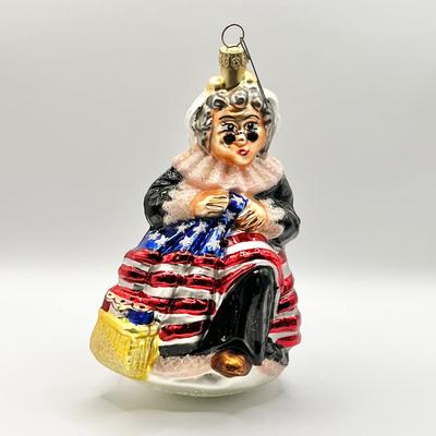 1245 Christopher Radko 1996 Betsy Ross Glass Ornament