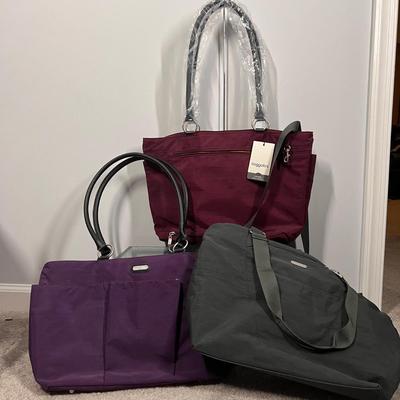 Lot of 3 Baggallini Large Tote Bags - 