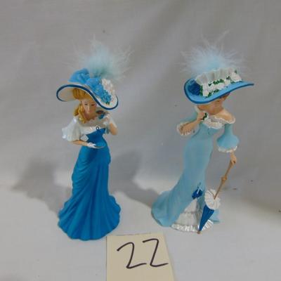 Item 22 Lady figurines
