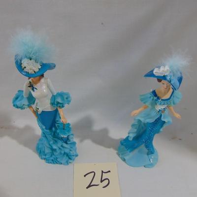 Item 25  Lady figurines