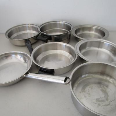 #42 Misc stainless steel pans