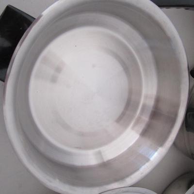 #42 Misc stainless steel pans