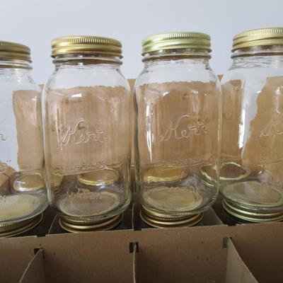 #59 Vintage Kerr 1 Quart regular mouth canning Jars