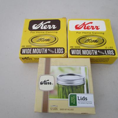 #64 New in box canning lids wide mouth