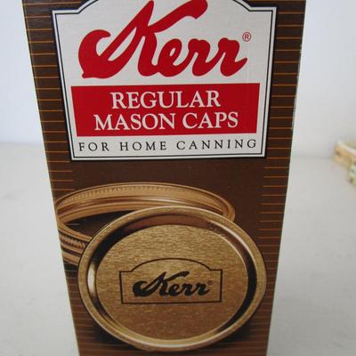 #65 New in box canning rings and lids regular mouth