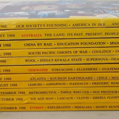 #78 National Geographics 1988 (11) issues