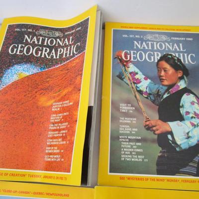 #79 National Geographics 1980 (11) issues