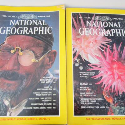 #79 National Geographics 1980 (11) issues