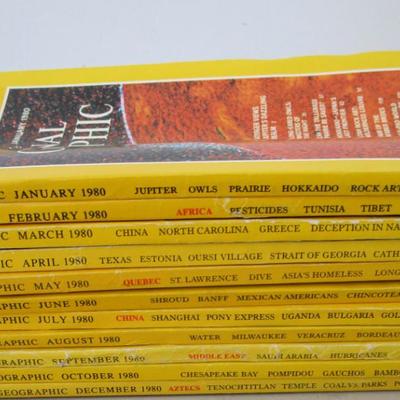 #79 National Geographics 1980 (11) issues