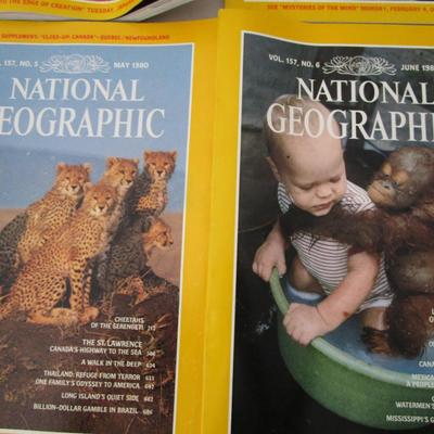#79 National Geographics 1980 (11) issues
